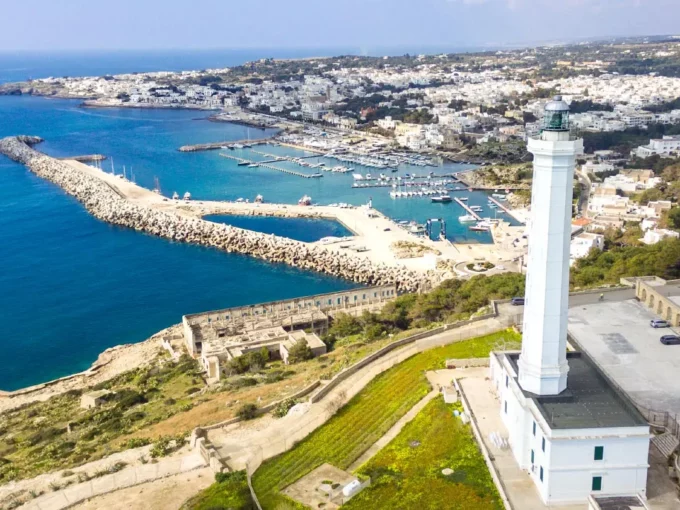 veduta panoramica dal faro di santa maria di leuca nel salento